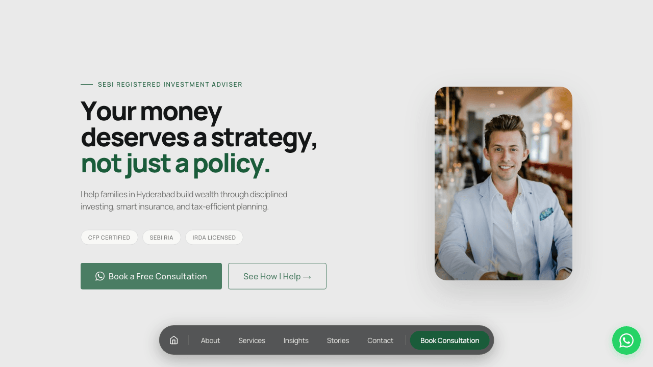Vikram Rao — Certified Financial Planner
